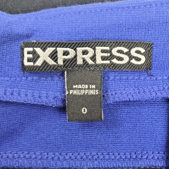 Express Bandage Bodycon Blue and Black Striped Party Skirt - Picture 8 of 11